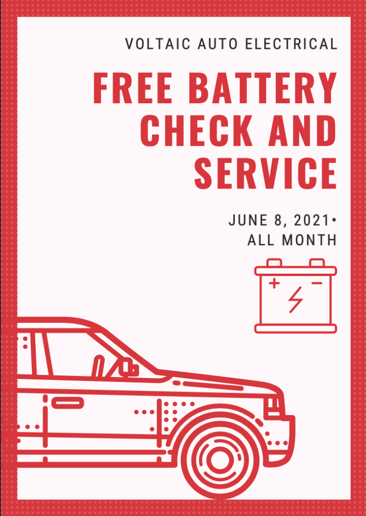 free battery check offer