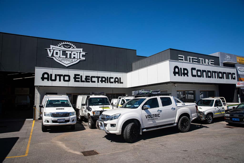 The front of the Voltaic Auto Electrical workshop in Welshpool
