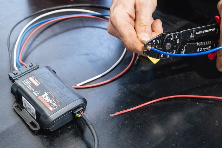 REDARC Tow Pro being prepared for an electric brake installation