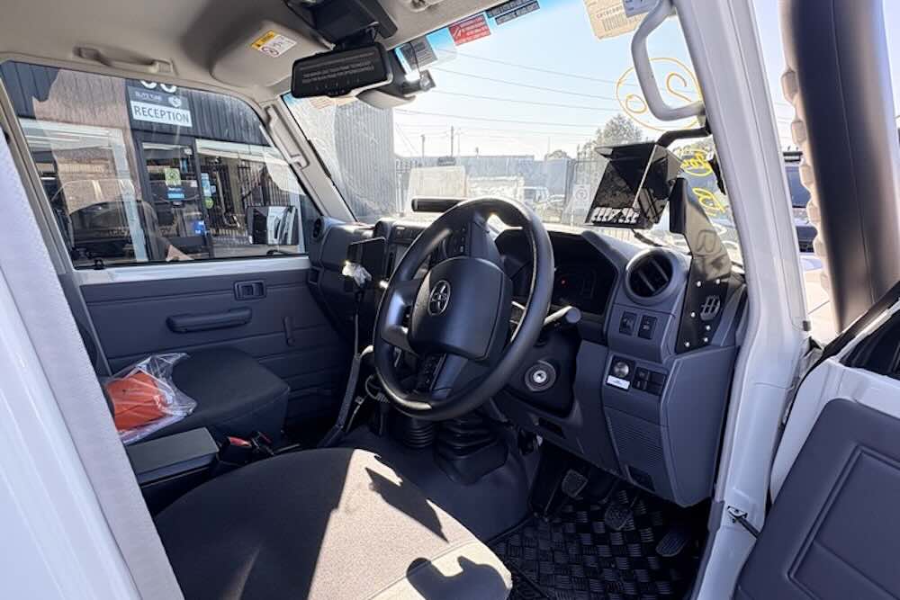 Mine spec vehicle interior