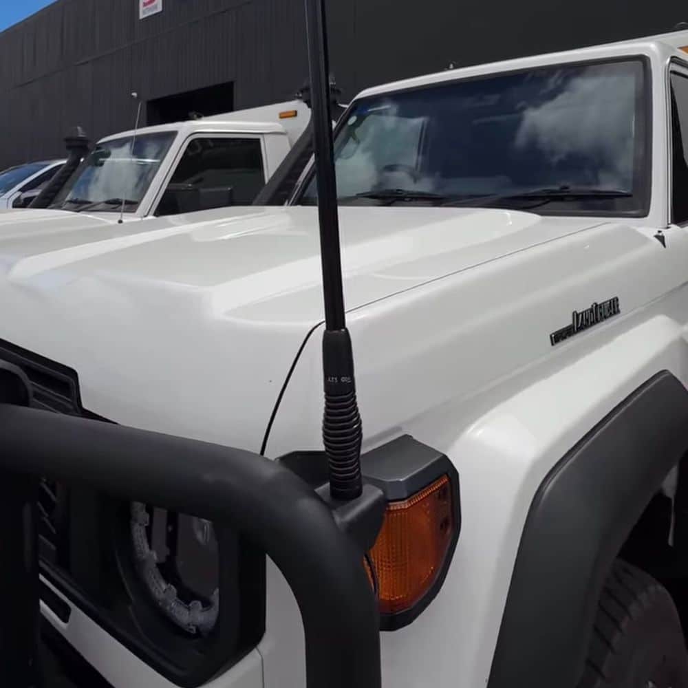 Fleet fitout UHF radio antenna